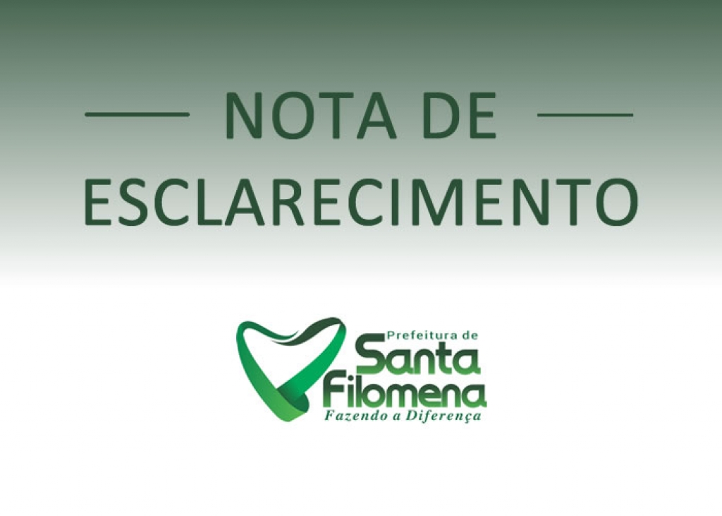 EM NOTA, HOSPITAL MUNICIPAL DE SANTA FILOMENA DÁ ESCLARECIMENTO SOBRE SUSPEITA DE COVID-19